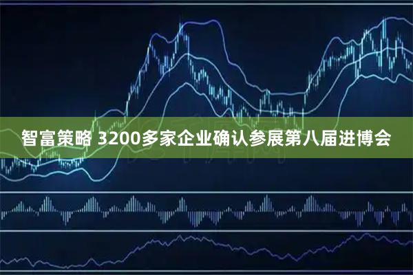 智富策略 3200多家企业确认参展第八届进博会